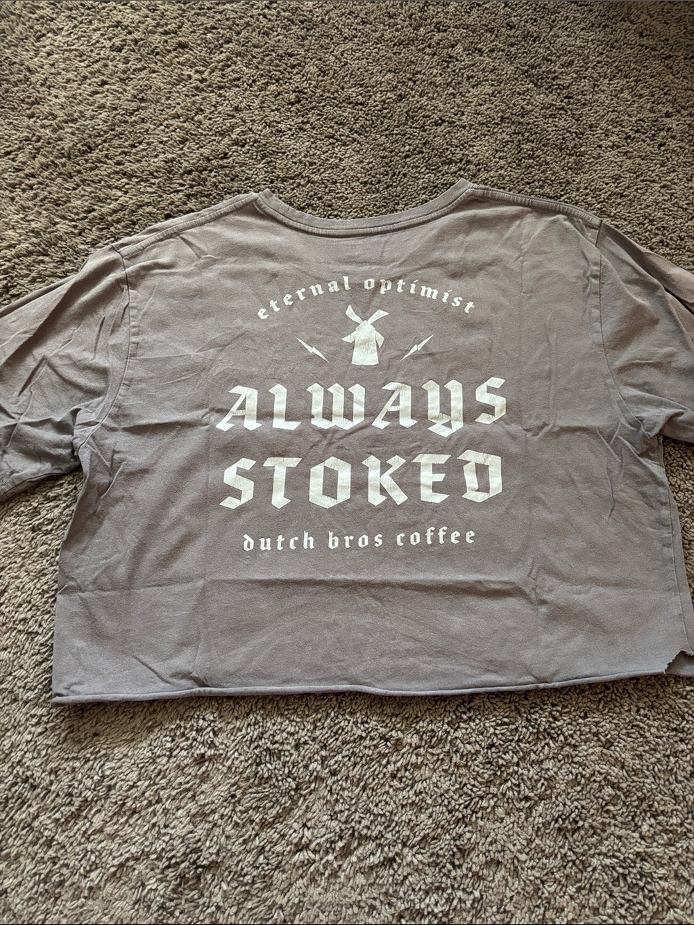 Dutch Bros Gray "Always Stoked" Tee